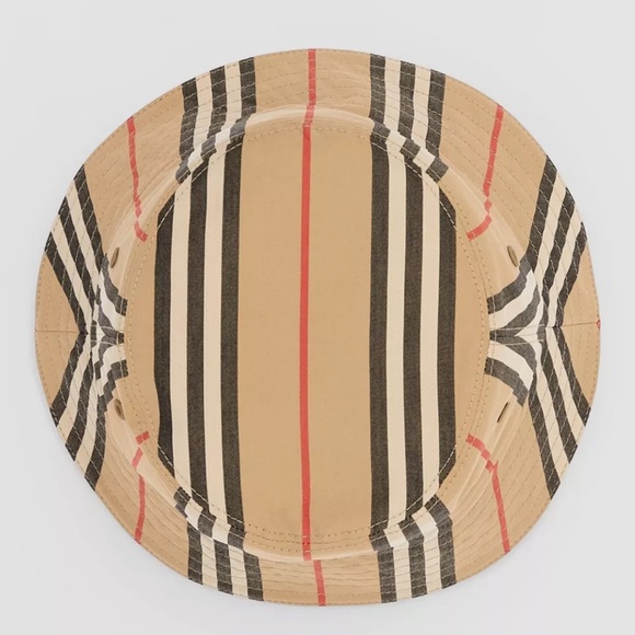 Authentic NWT Reversible Icon Stripe Cotton Bucket Hat - Picture 2 of 7